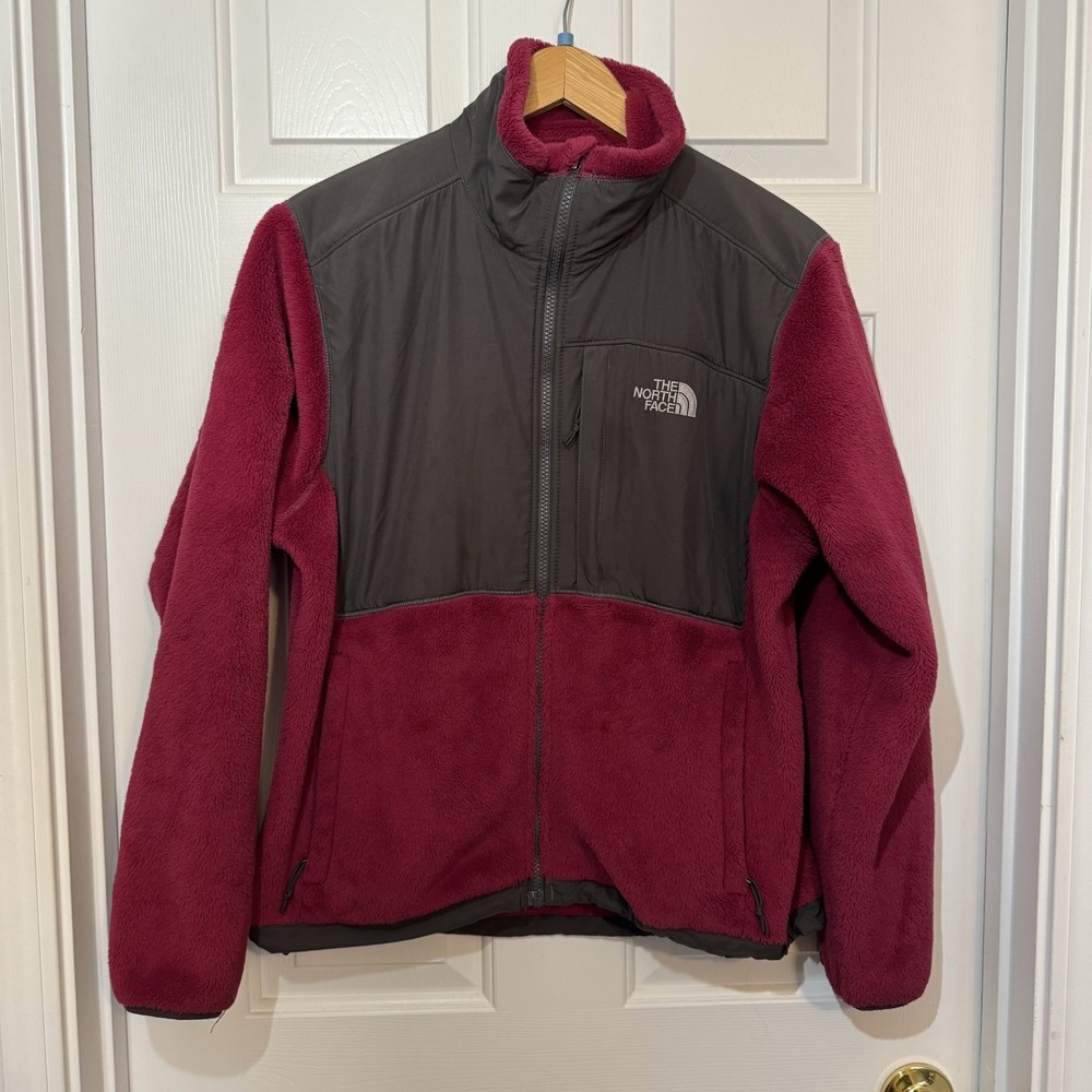 The North Face Women's Thermal Full Zip Jacket, Medium, Berry & Gray, Polartec